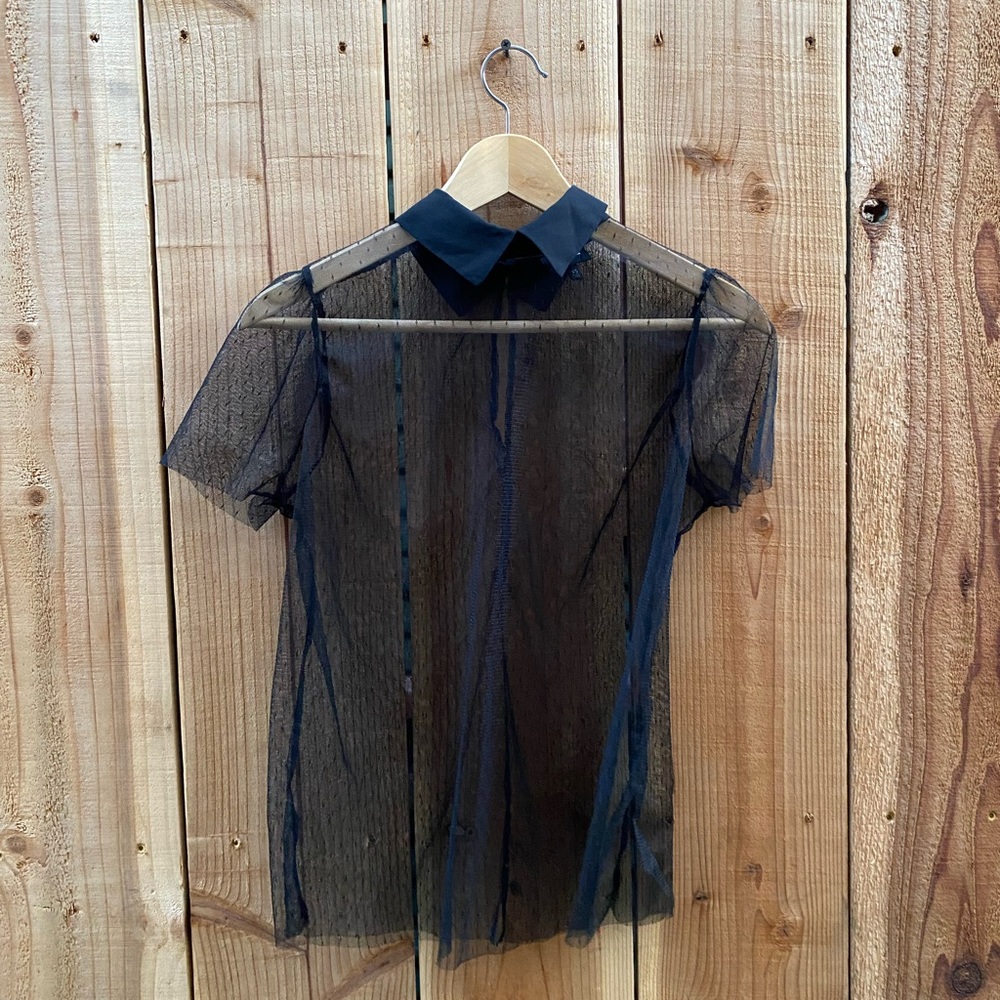 Who What Wear Sheer Top